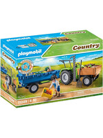 PLAYMOBIL PLAYMO HARVESTER TRACTOR WITH TRAILER