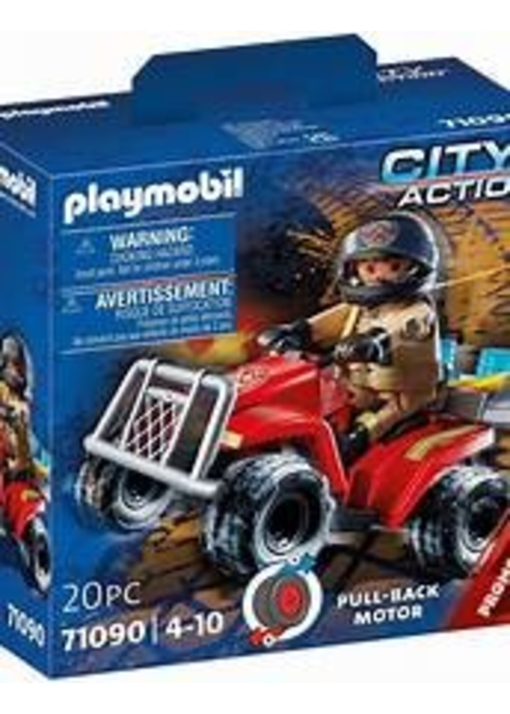 PLAYMOBIL PLAYMO FIRE RESCUE QUAD