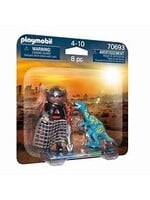 PLAYMOBIL PLAYMO VELOCIRAPTOR WITH DINO CATCHER