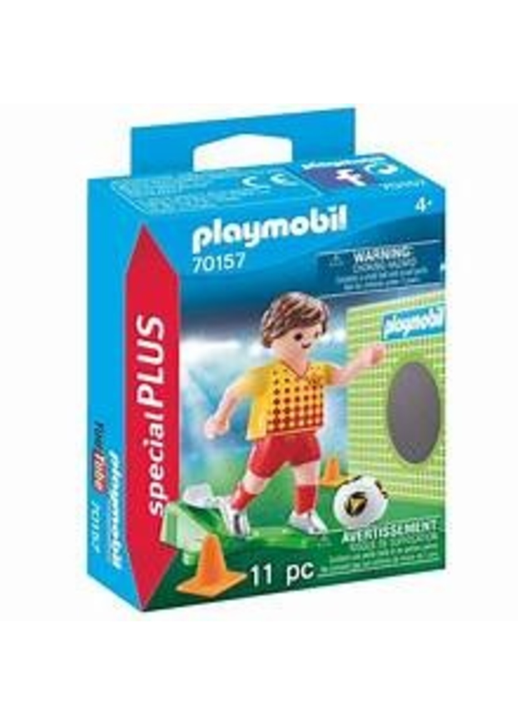 PLAYMOBIL PLAYMO SOCCER PLAYER WITH GOAL