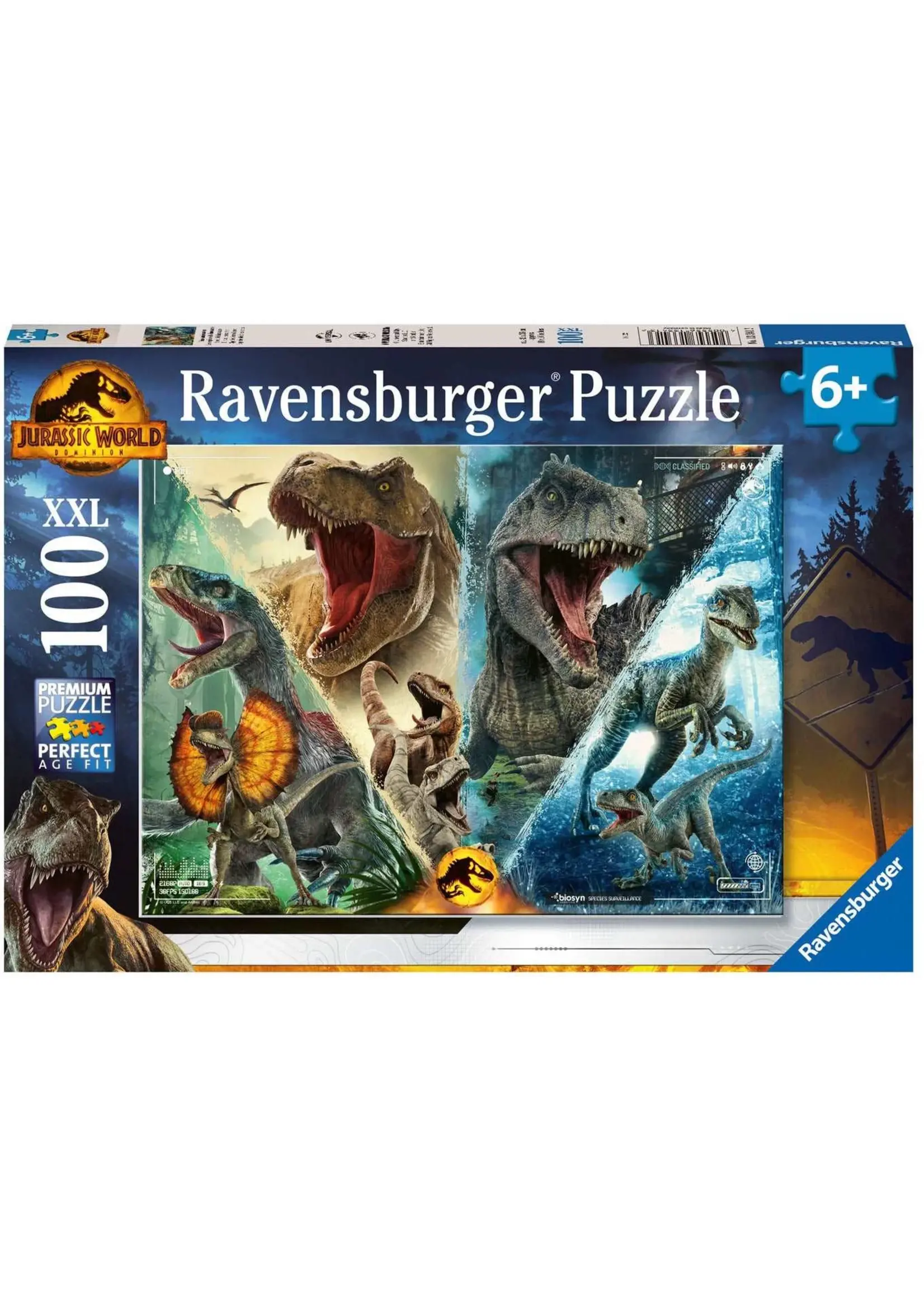 RAVENSBURGER PUZZLE 100 PCS JURASSIC WORLD SPECIES SURVEILLANCE