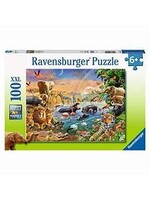 RAVENSBURGER PUZZLE 100 PCS SAVNNAH JUNGLE WATERHOLE