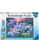 RAVENSBURGER PUZZLE 150 PCS UNICORNS IN THE SUNSET GLOW