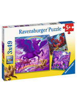 RAVENSBURGER PUZZLE 3X49 PCS MYTHICAL MAJESTY