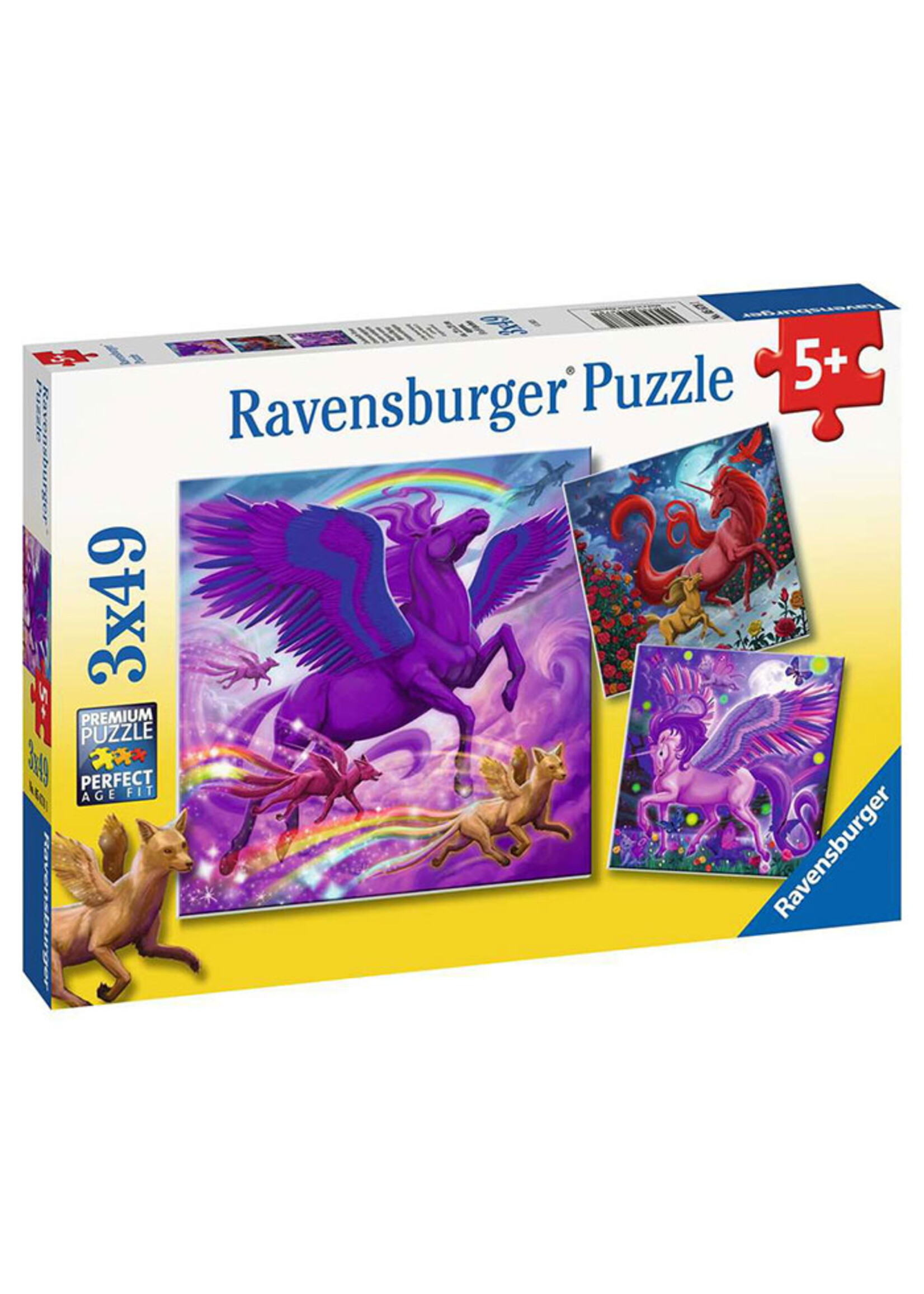 RAVENSBURGER PUZZLE 3X49 PCS MYTHICAL MAJESTY