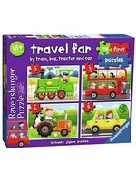 RAVENSBURGER PUZZLE  MY FIRST PUZZLES BY TRAIN BUS TRACTOR AND CAR