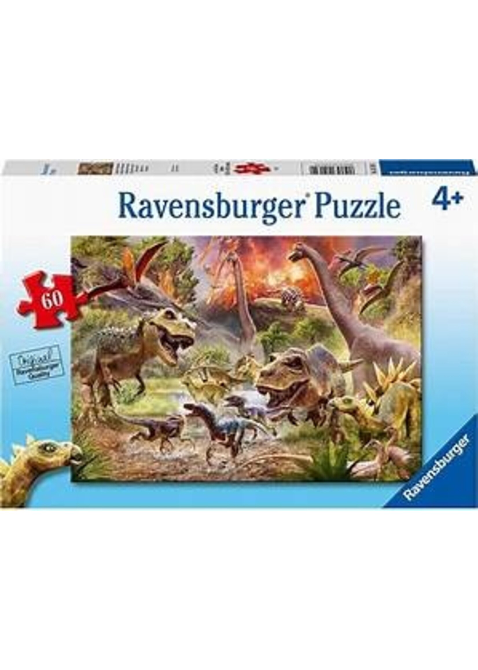 RAVENSBURGER PUZZLE 60 PCS DINOSAUR DASH