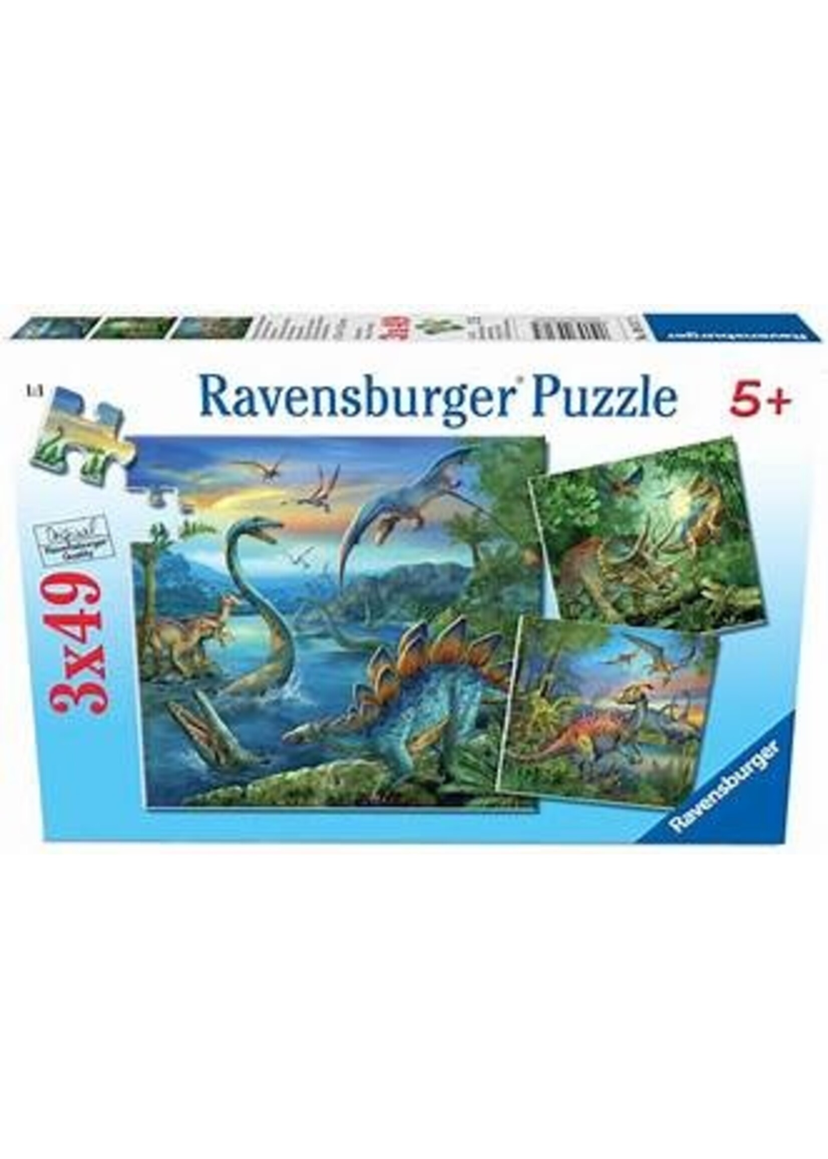 RAVENSBURGER PUZZLE 3X49 PCS DINOSAUR FASCINATION