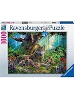 RAVENSBURGER PUZZLE 1000 PCS WOLVES IN THE FOREST