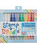 OOLY STAMP-A-DOODLE DOUBLE ENDED MARKERS