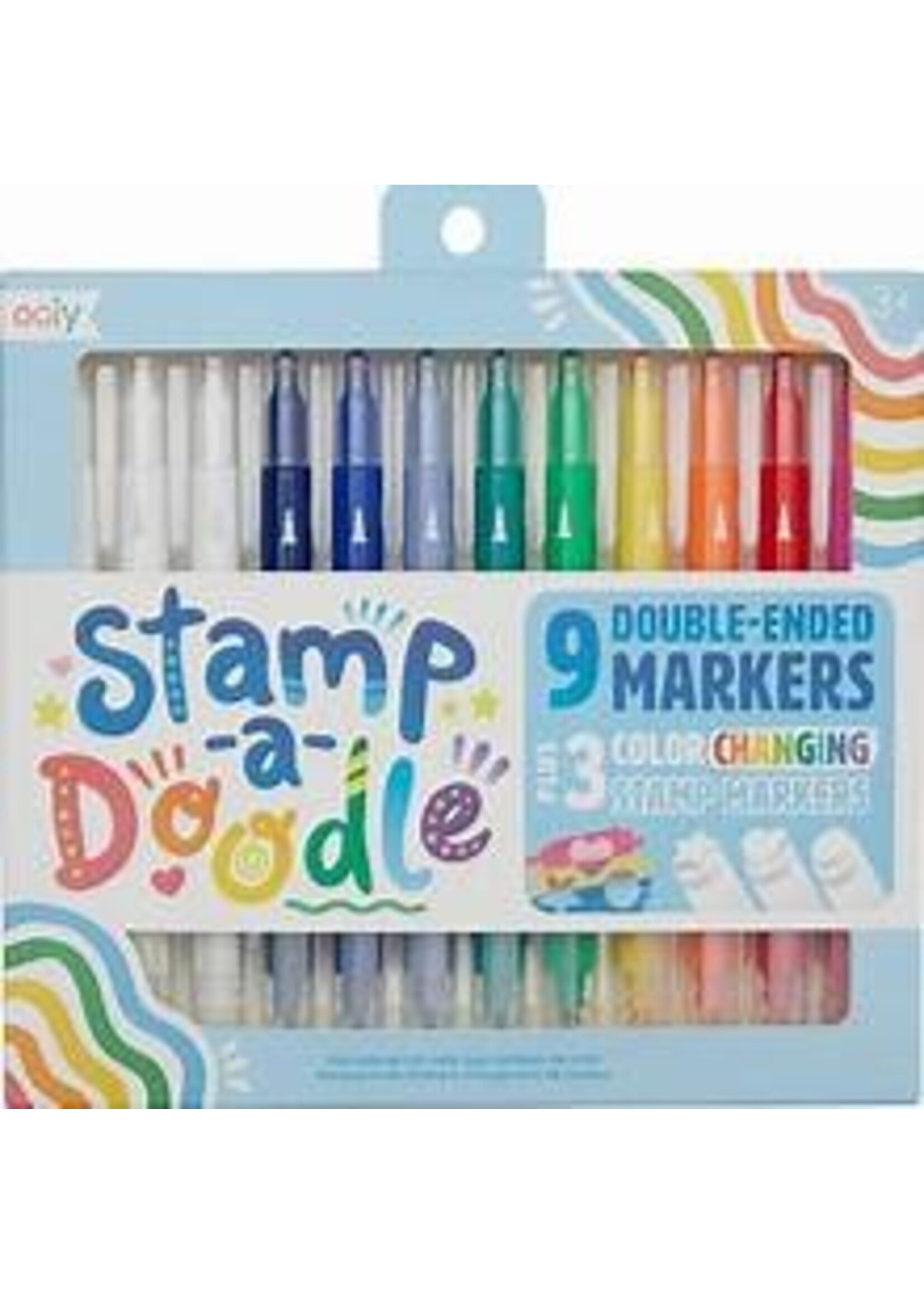 OOLY STAMP-A-DOODLE DOUBLE ENDED MARKERS