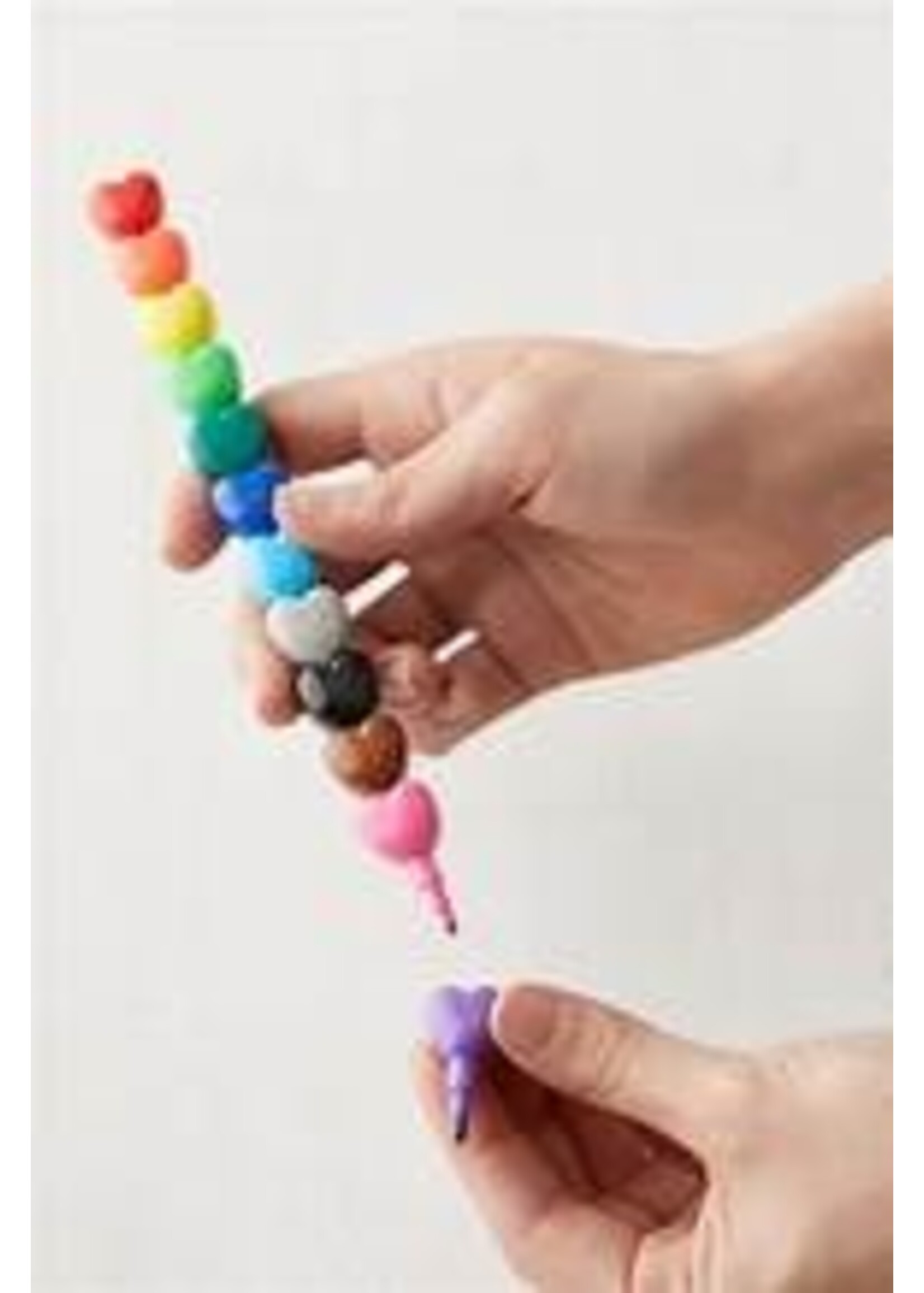 OOLY OOLY STACKING CRAYONS HEART TO HEART