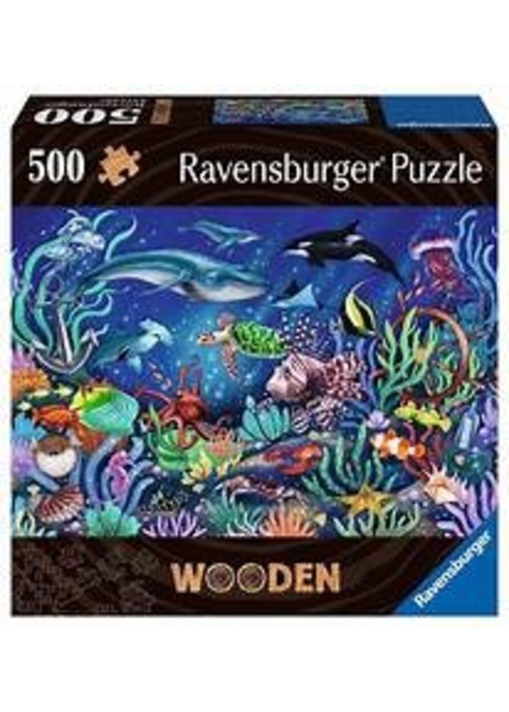 RAVENSBURGER PUZZLE 500 PCS WOODEN UNDER THE SEA