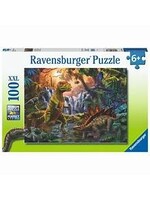 RAVENSBURGER PUZZLE 100 PCS DINOSAUR OASIS