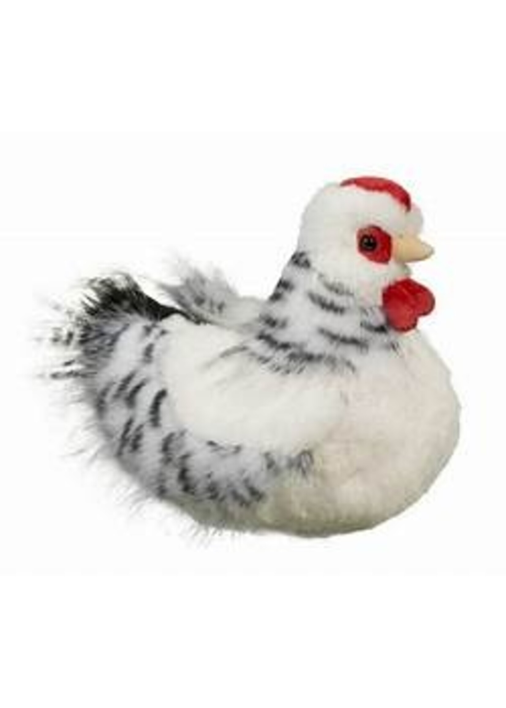 DOUGLAS PLUSH WHITE HEN SALTY BLACK