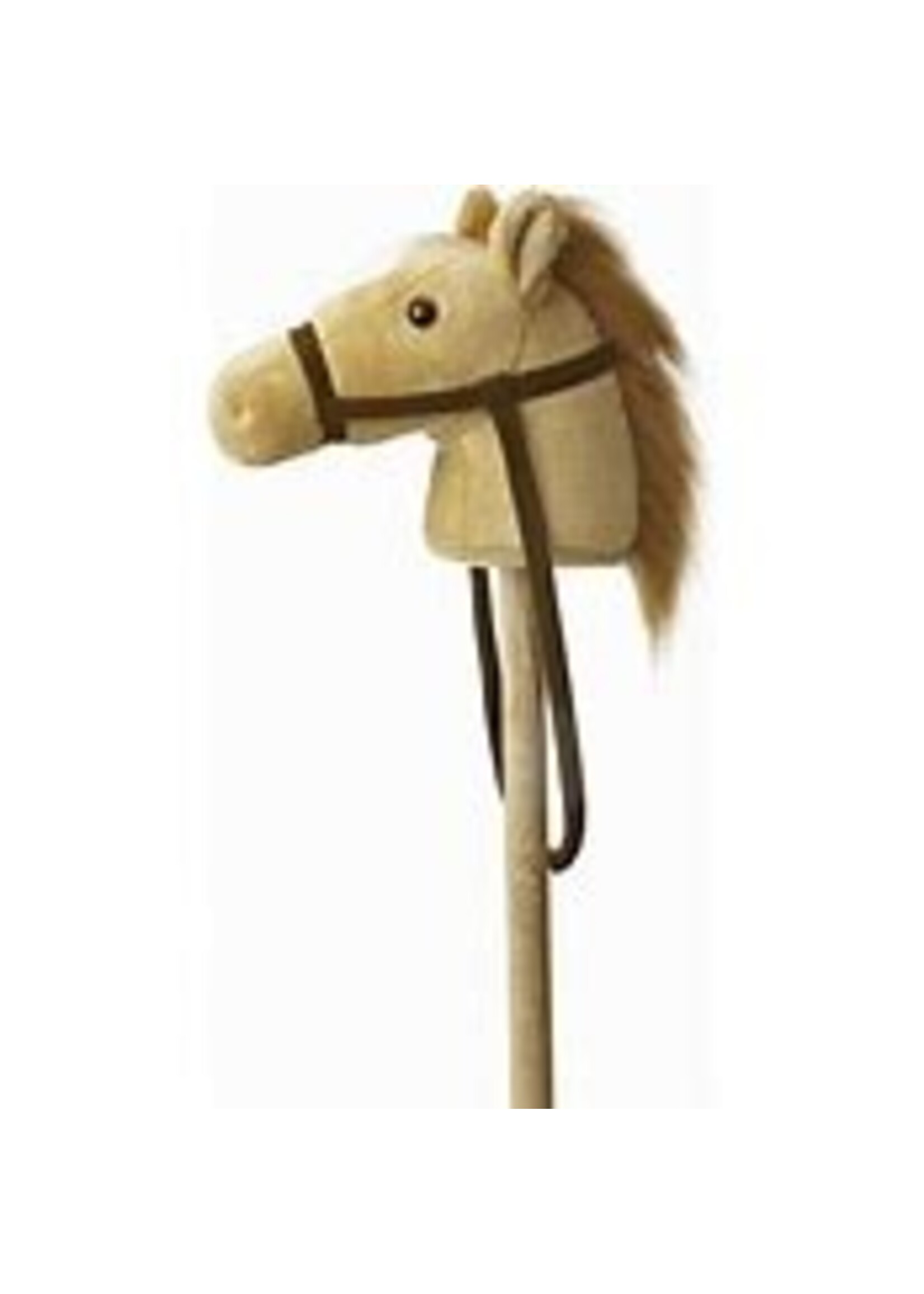 AURORA PLUSH STICK HORSE GIDDY UP PONY BEIGE