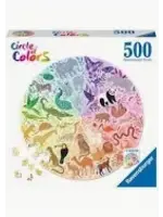 RAVENSBURGER PUZZLE 500PC ANIMALS CIRCLE