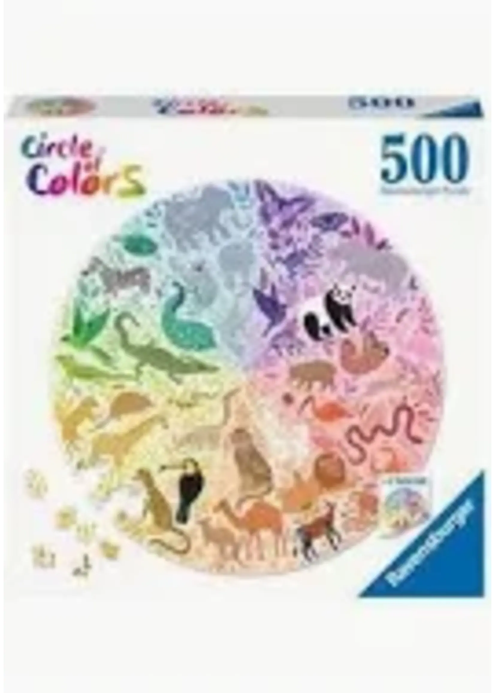 RAVENSBURGER PUZZLE 500PC ANIMALS CIRCLE