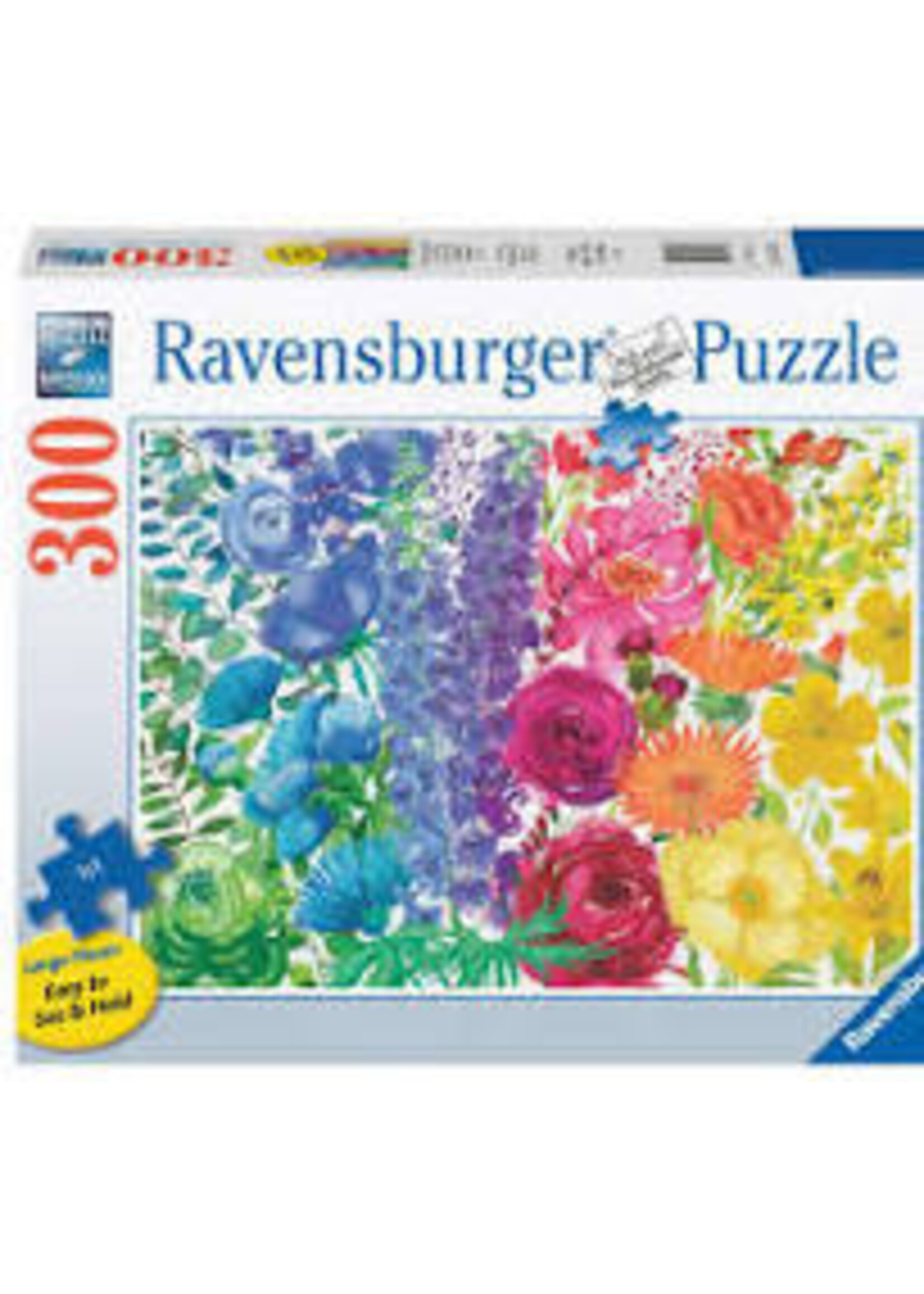 RAVENSBURGER PUZZLE  300PC FLORAL RAINBOW