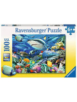 RAVENSBURGER PUZZLE 100PC SHARK REEF