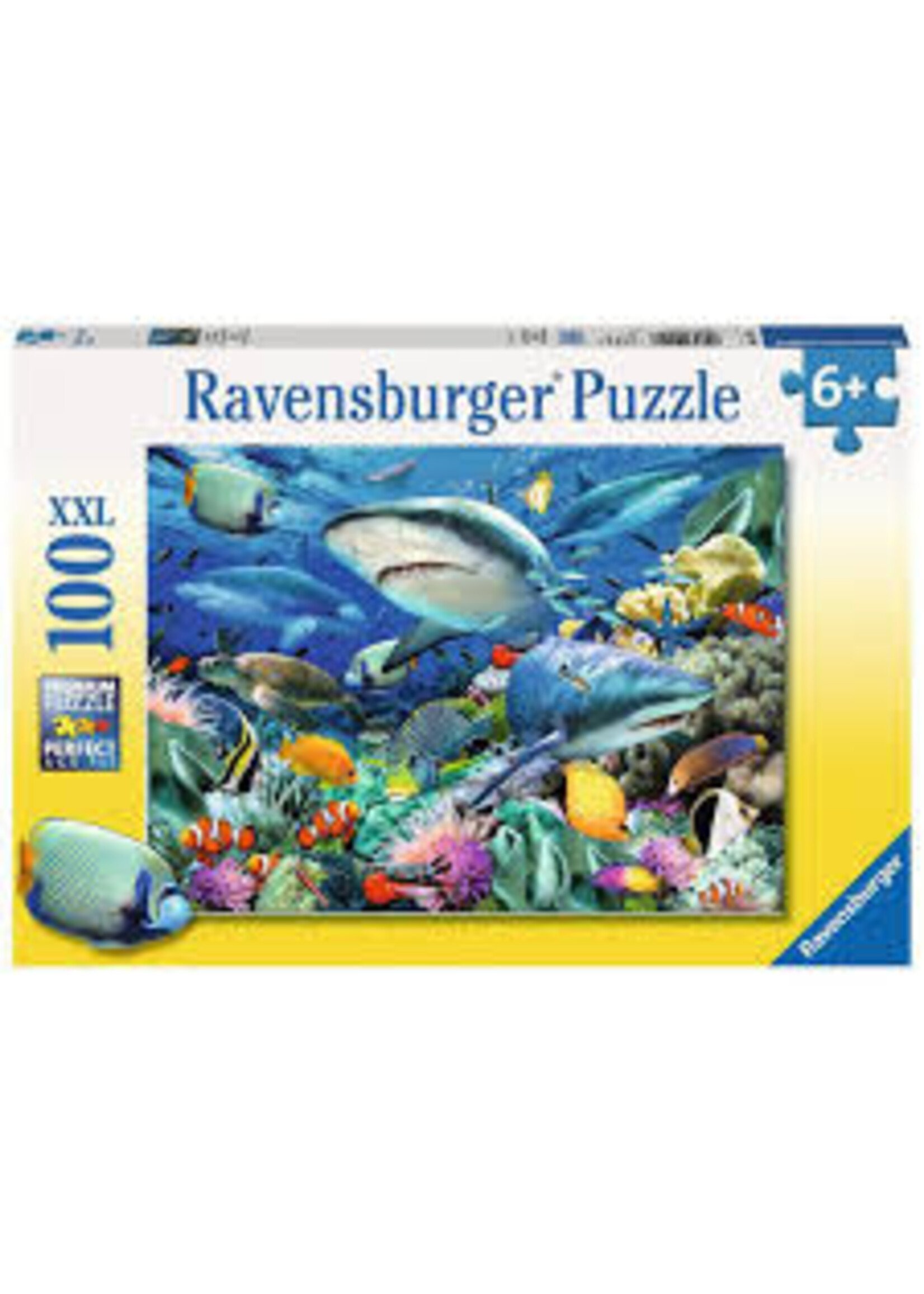 RAVENSBURGER PUZZLE 100PC SHARK REEF