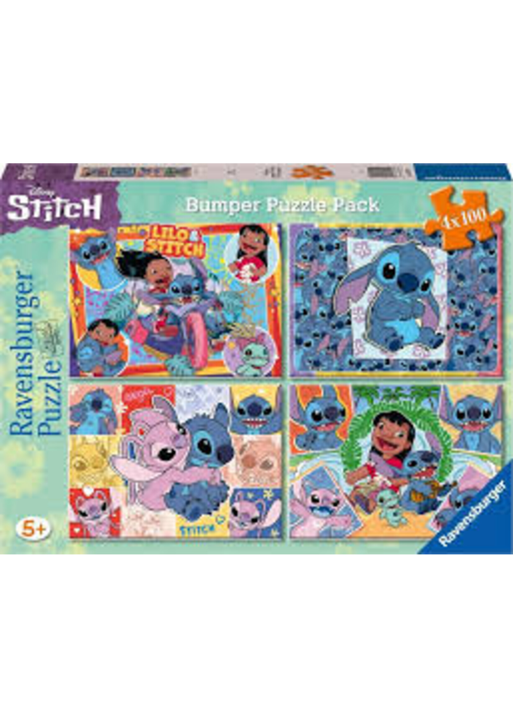 RAVENSBURGER PUZZLE 4X100 PCS  STITCH