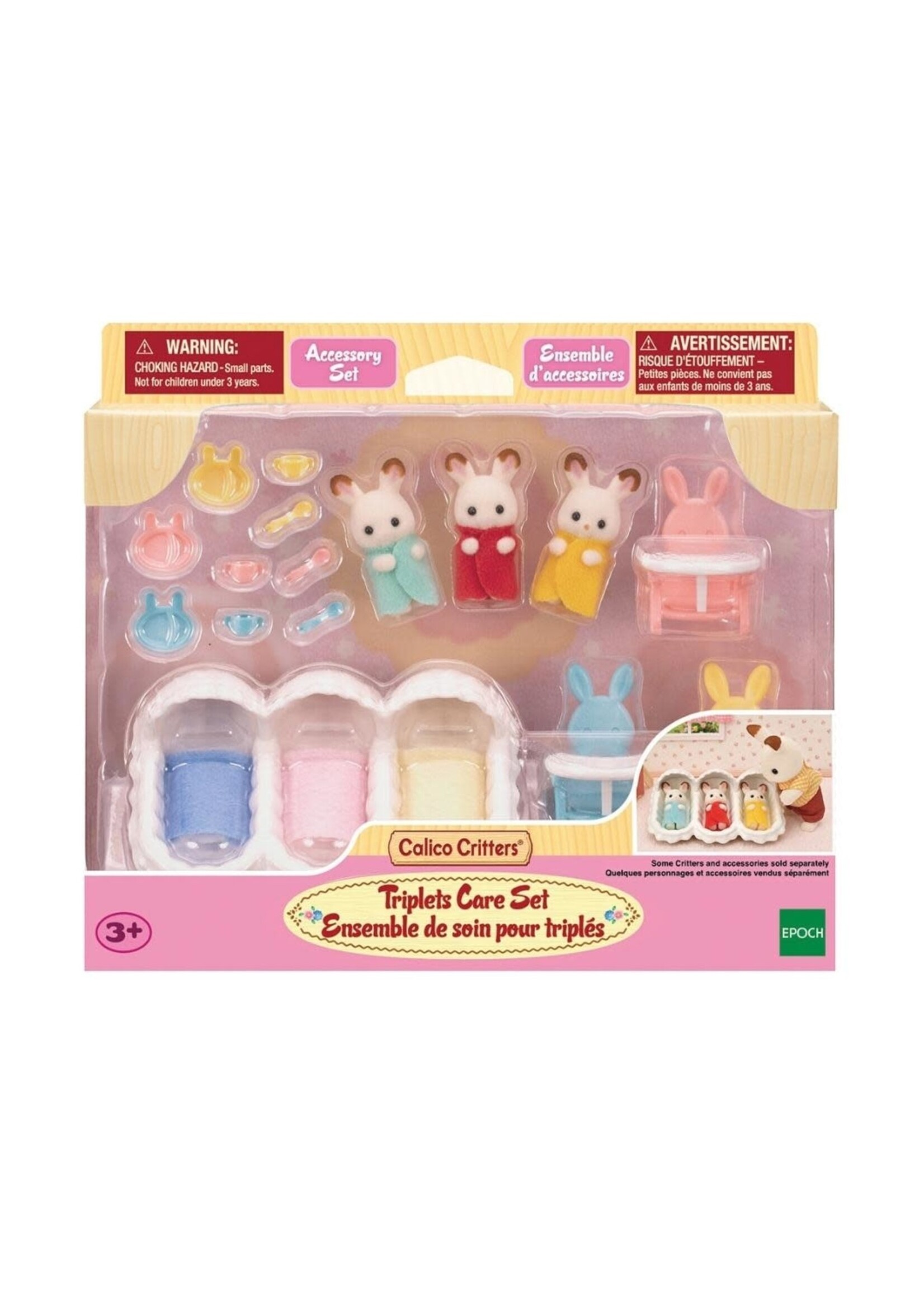 EPOCH (CALICO CRITTER & KIDOOZIE) CC TRIPLETS CARE SET