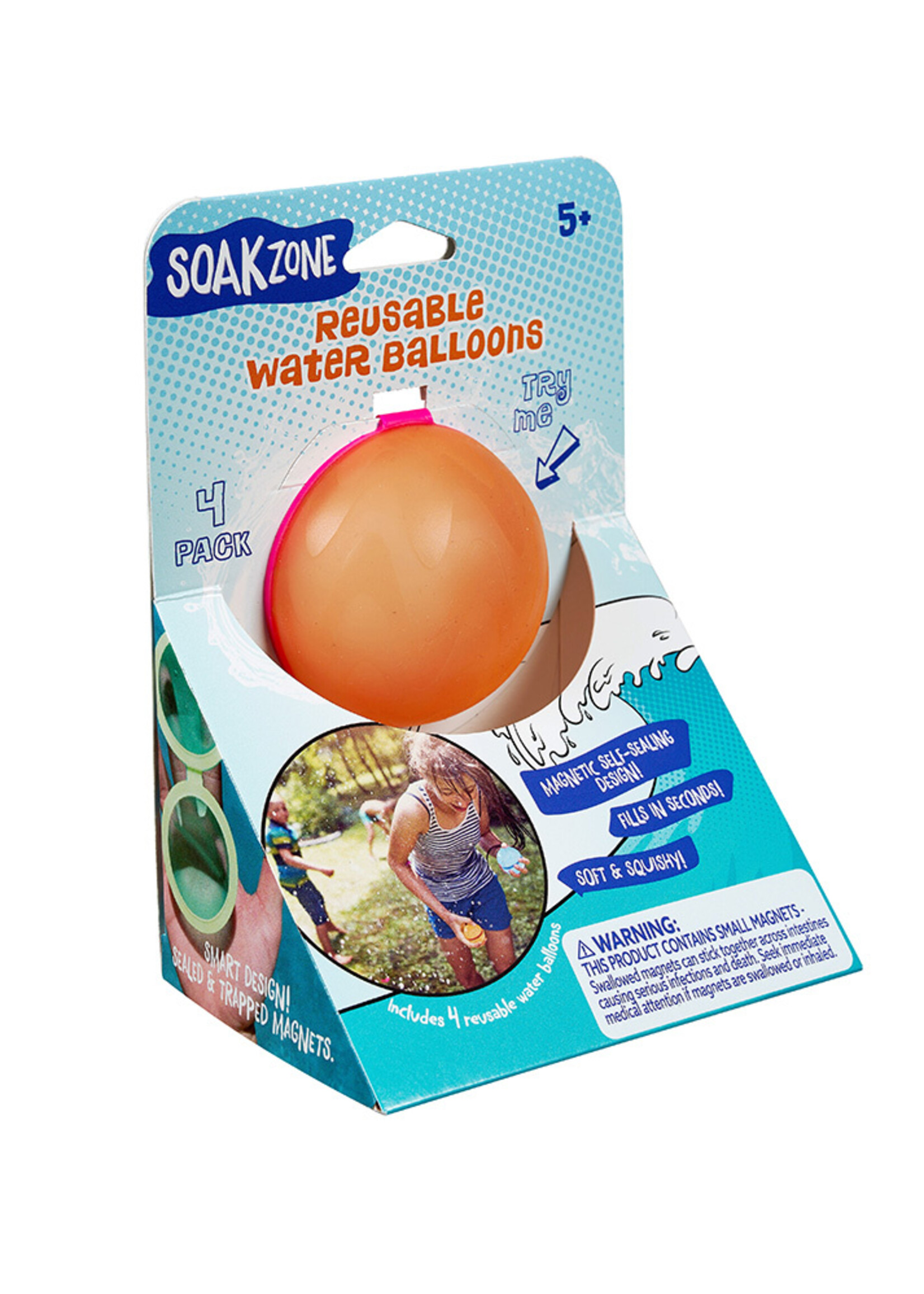 LITTLE KIDS REUSABLE WATER BALLOON 4 PACK