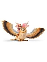 SCHLEICH SCHLEICH FAIRY IN FLIGHT ON GLAM-OWL