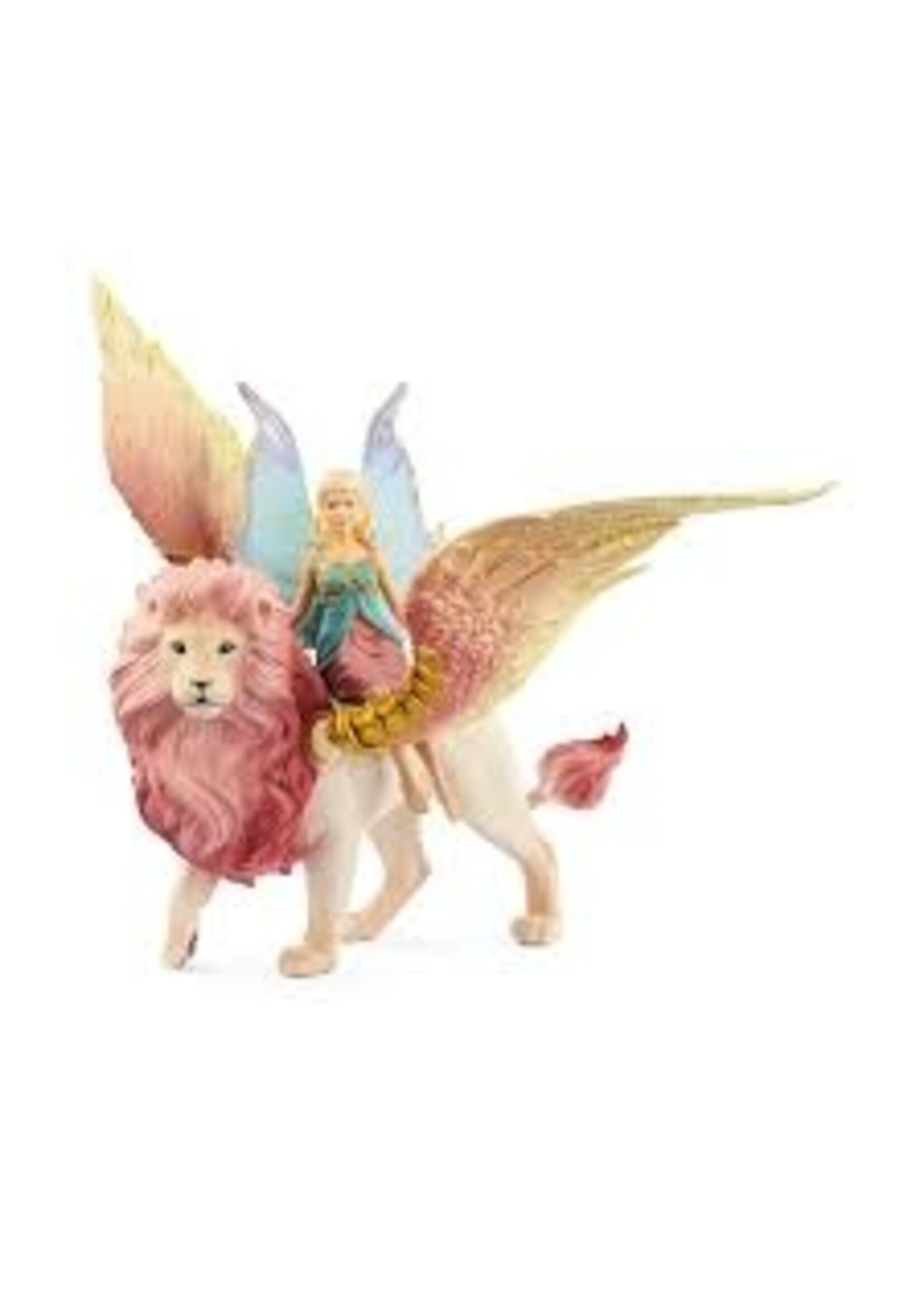 SCHLEICH SCHLEICH FAIRY IN FLIGHT ON WINGED LION