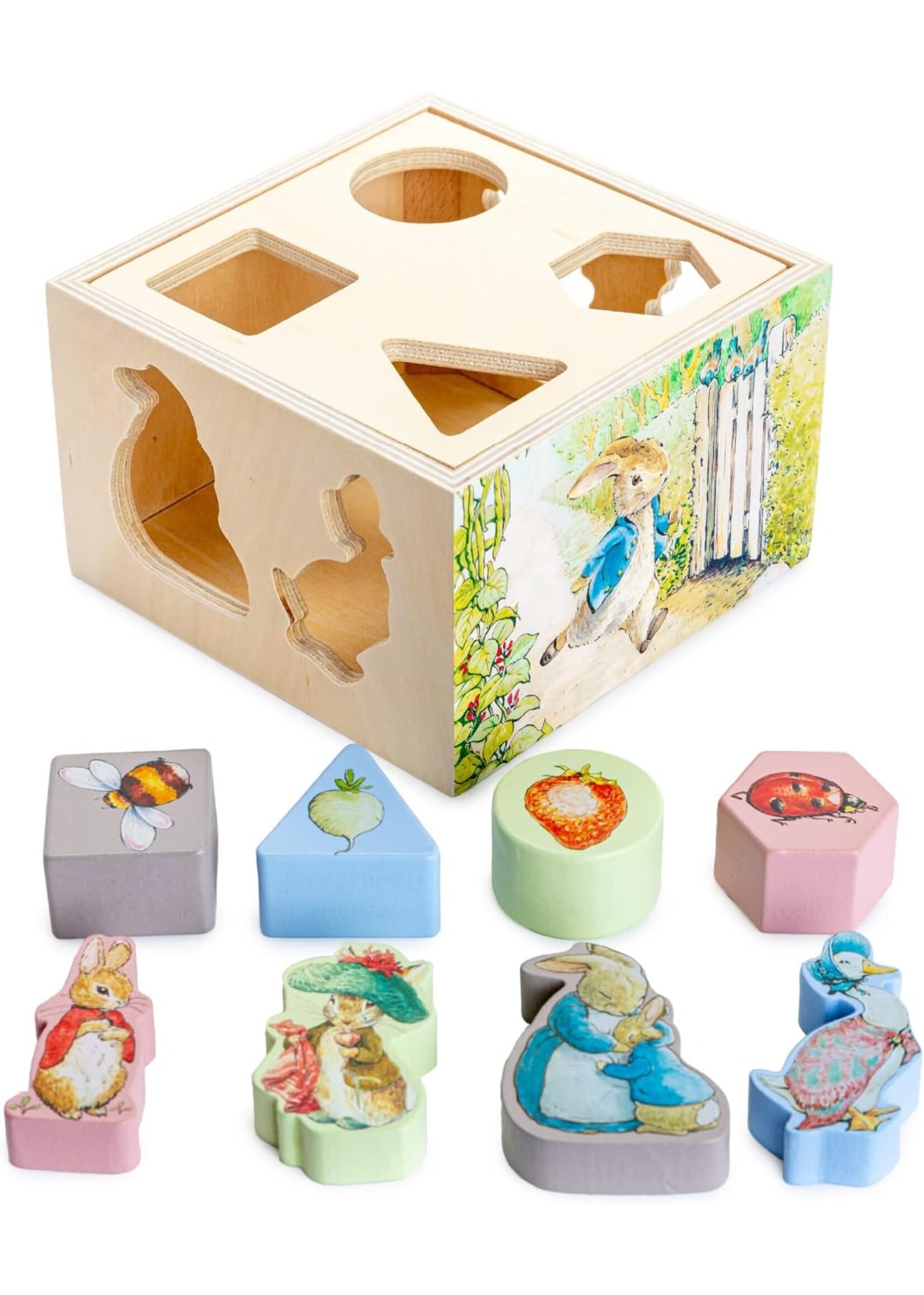 KIDS PREFERRED PETER RABBIT WOODEN SHAPE SORTER