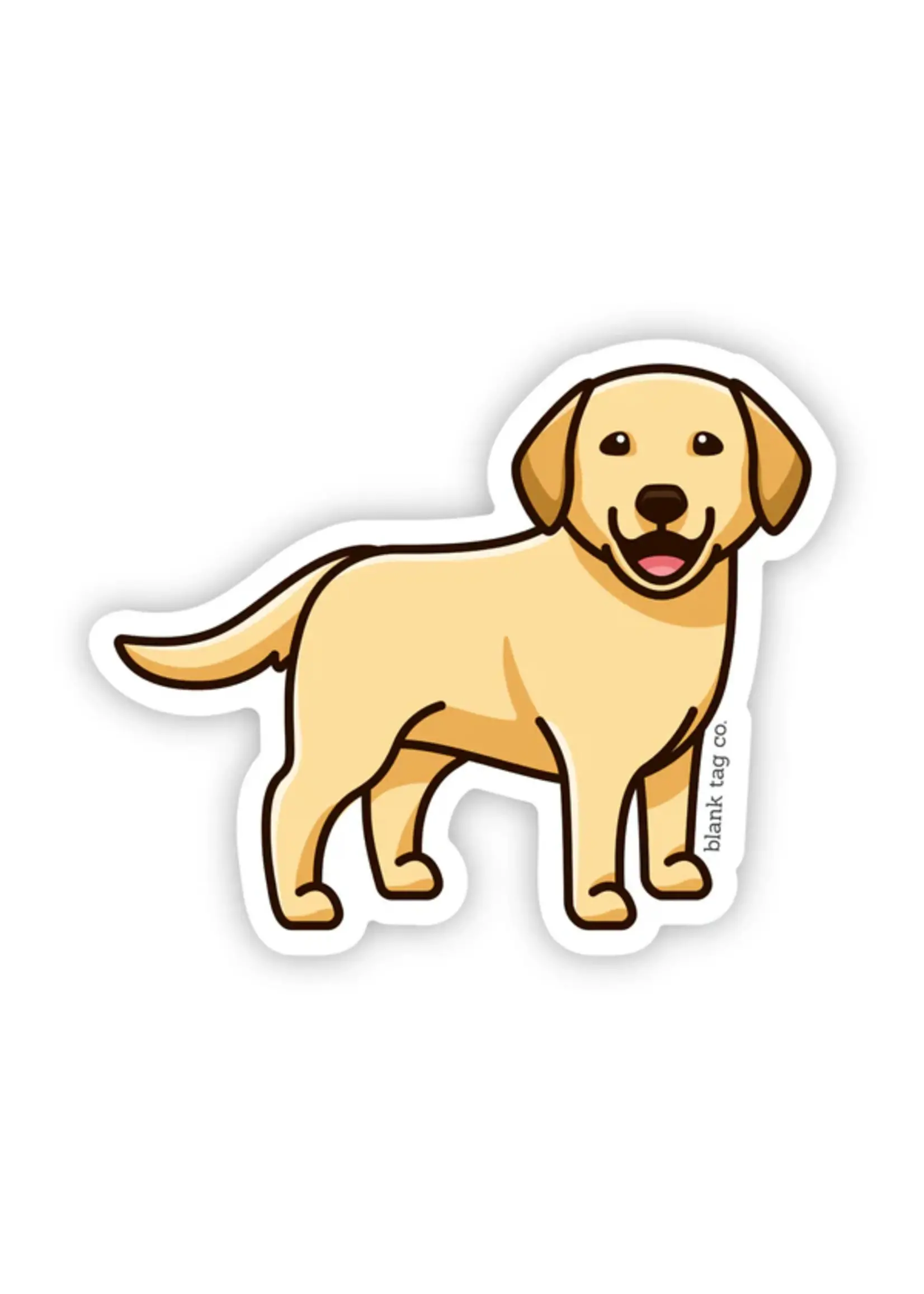 BLANK TAG CO. STICKER YELLOW LAB