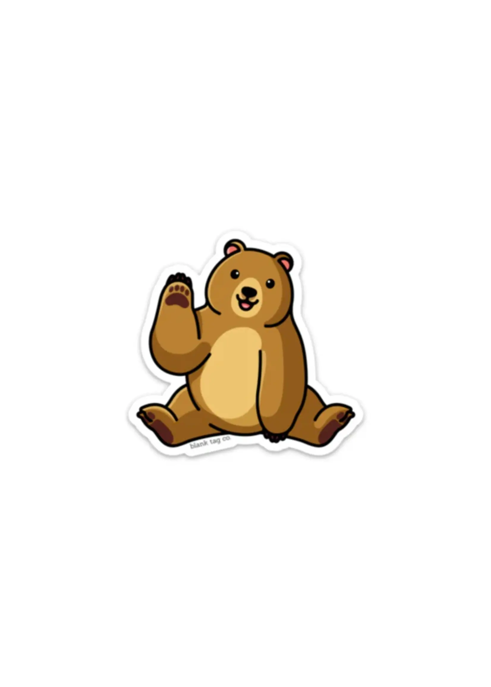 BLANK TAG CO. STICKER BROWN BEAR