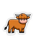 BLANK TAG CO. STICKER HIGHLAND COW