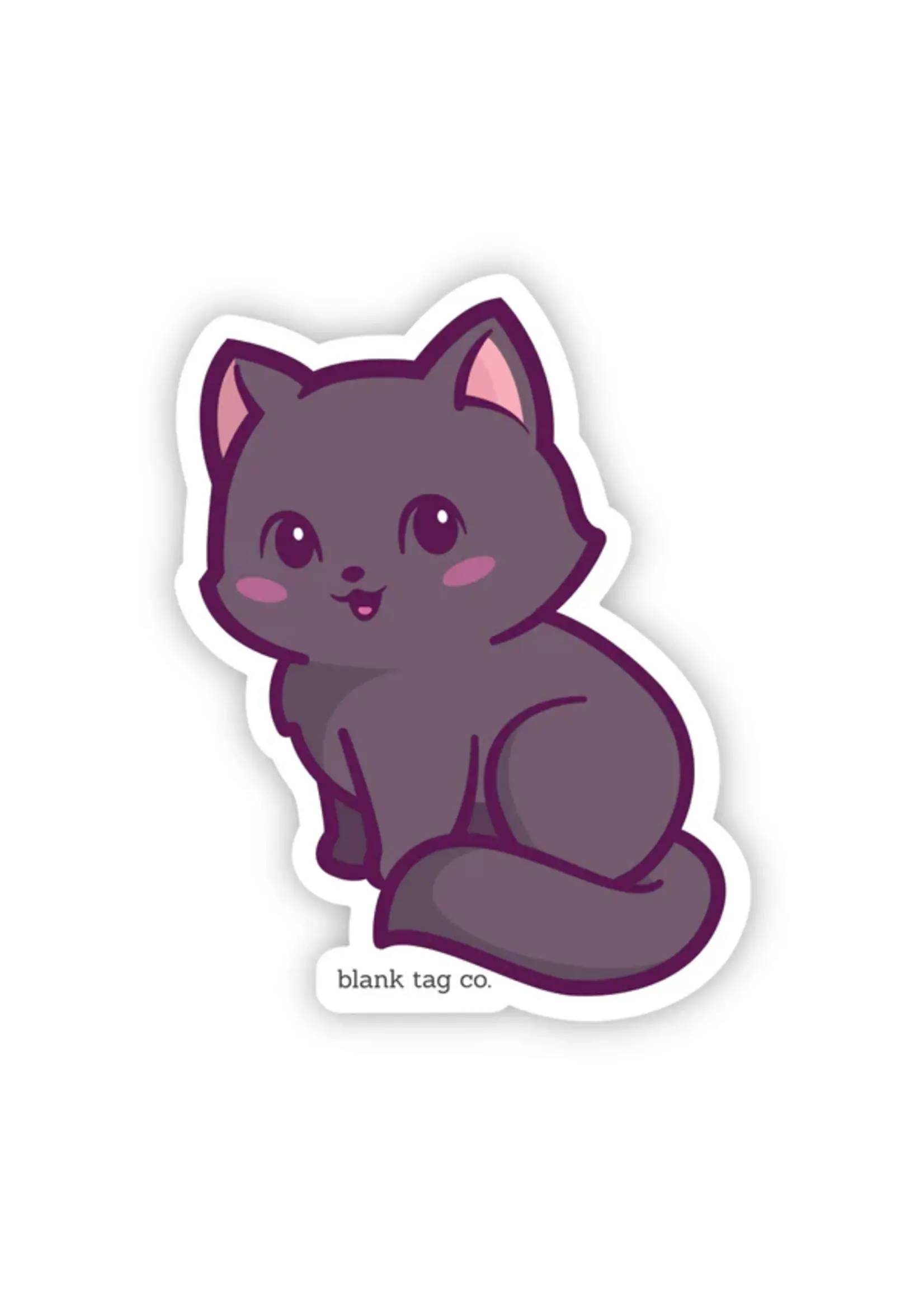 BLANK TAG CO. STICKER BLACK CAT