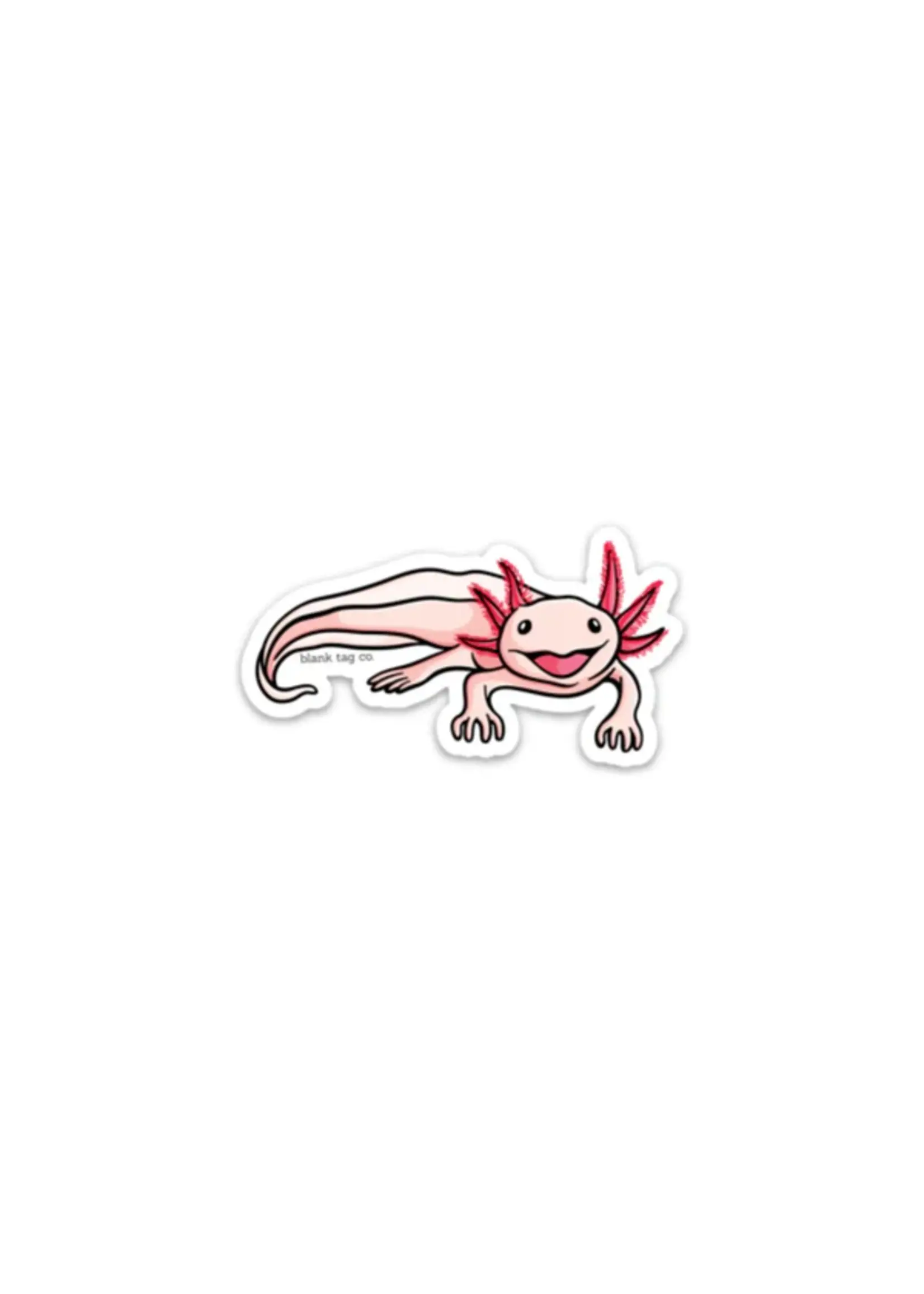 BLANK TAG CO. STICKER AXOLOTL