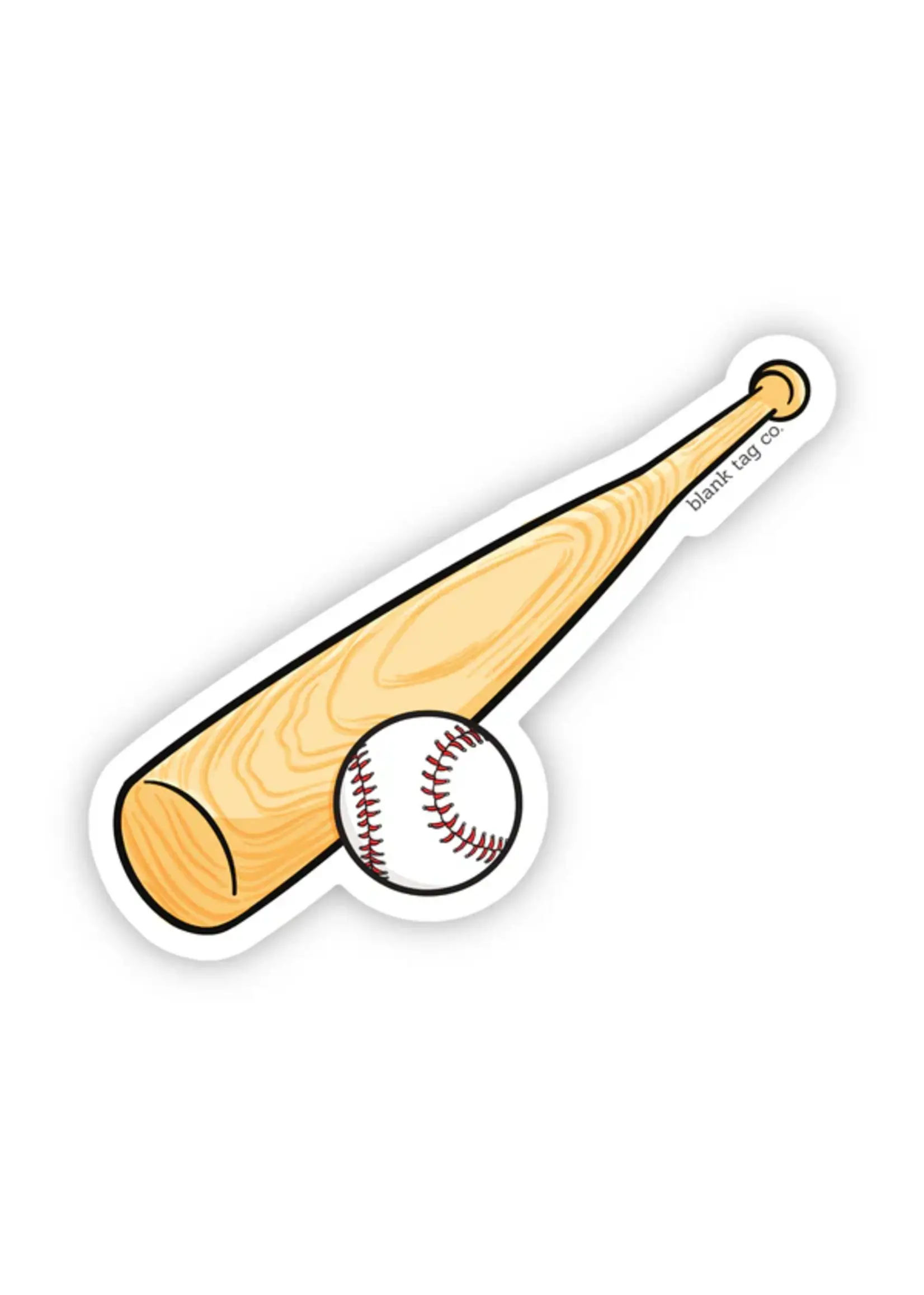 BLANK TAG CO. STICKER BASEBALL BAT