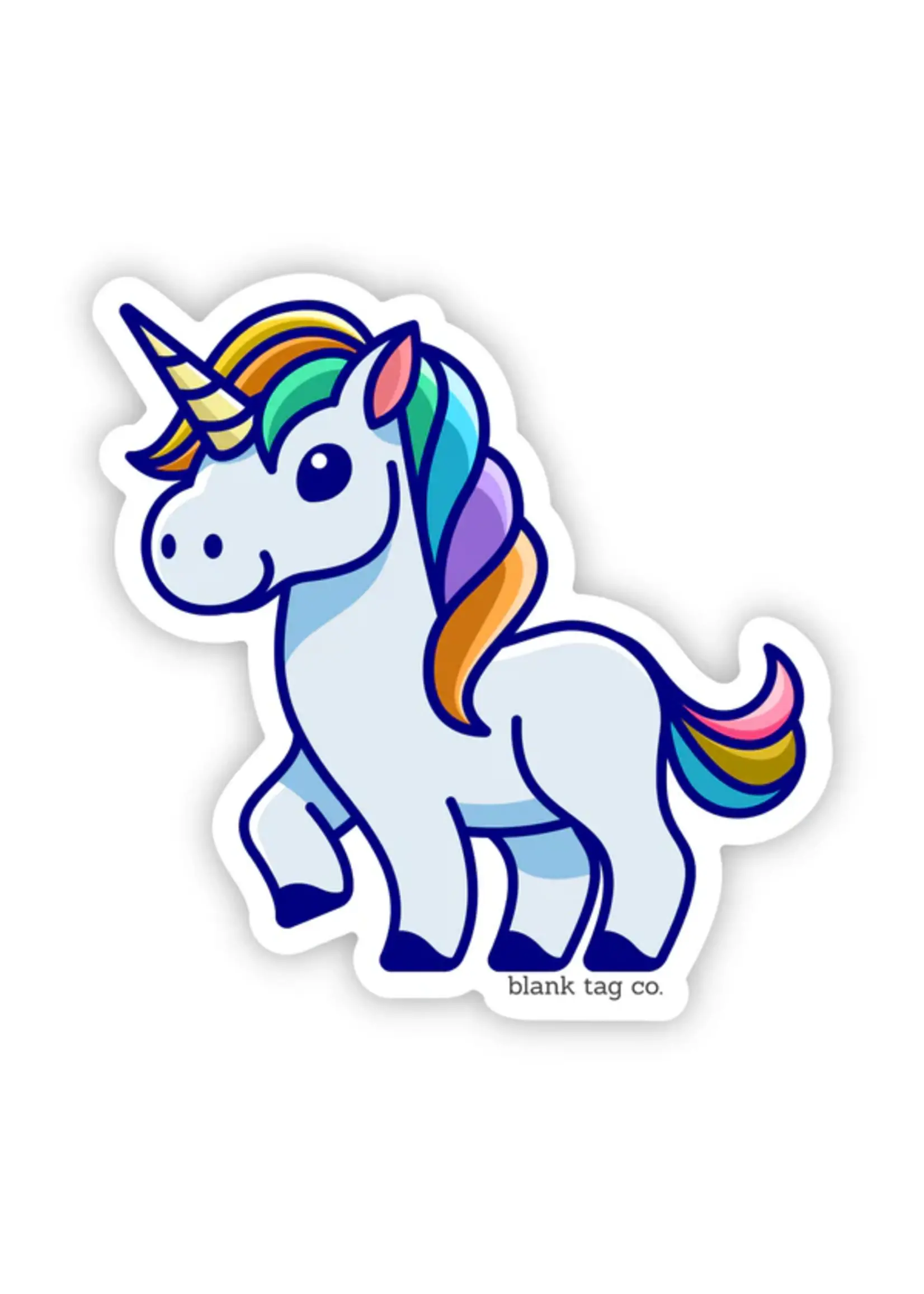 BLANK TAG CO. STICKER UNICORN