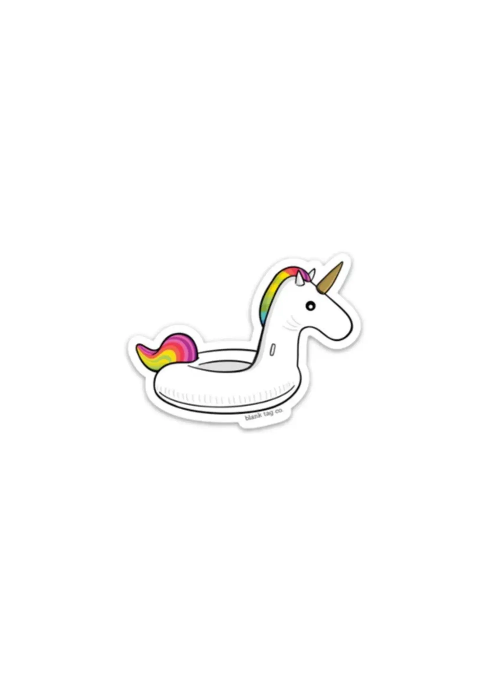 BLANK TAG CO. STICKER UNICORN FLOATY