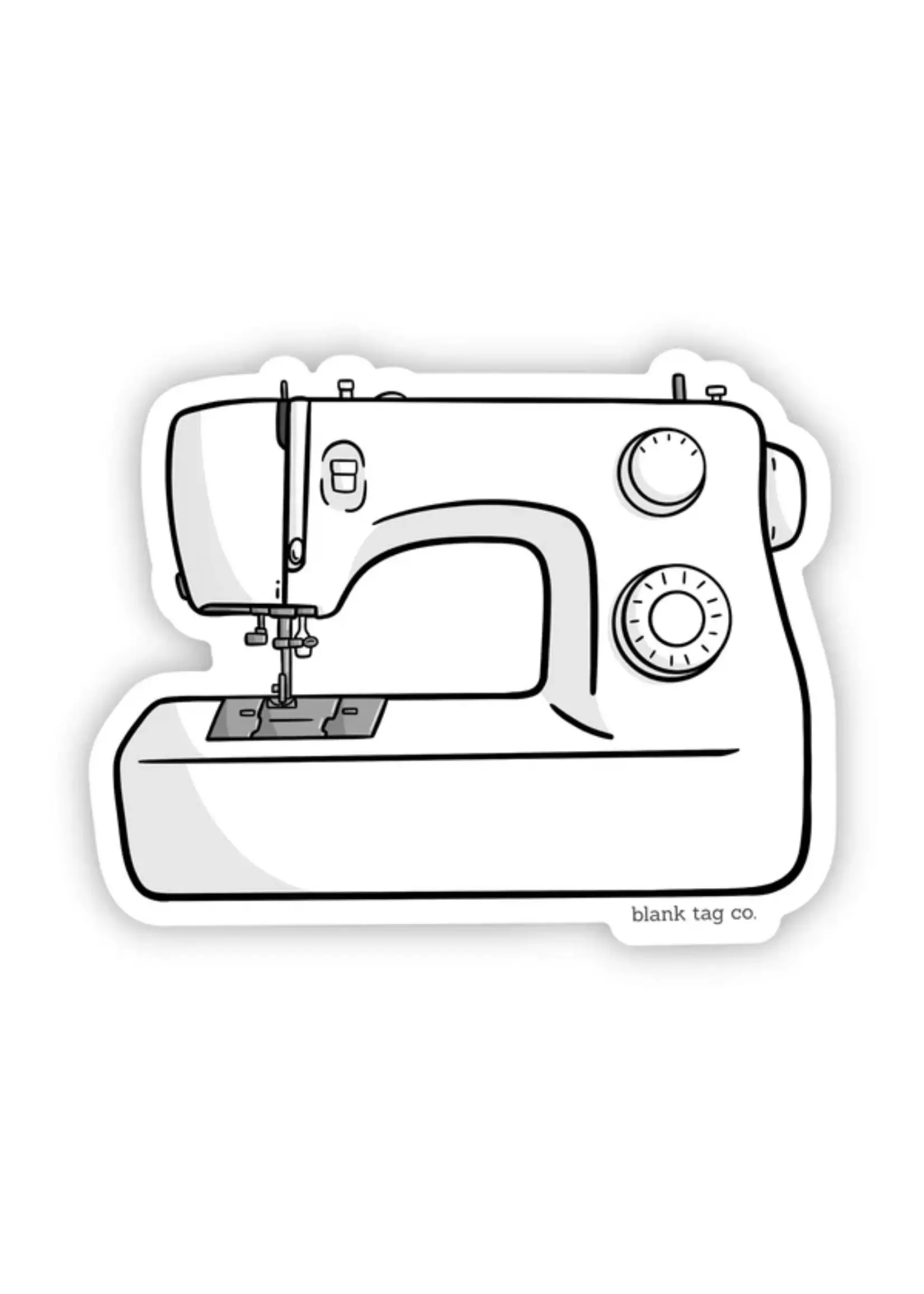 BLANK TAG CO. STICKER SEWING MACHINE