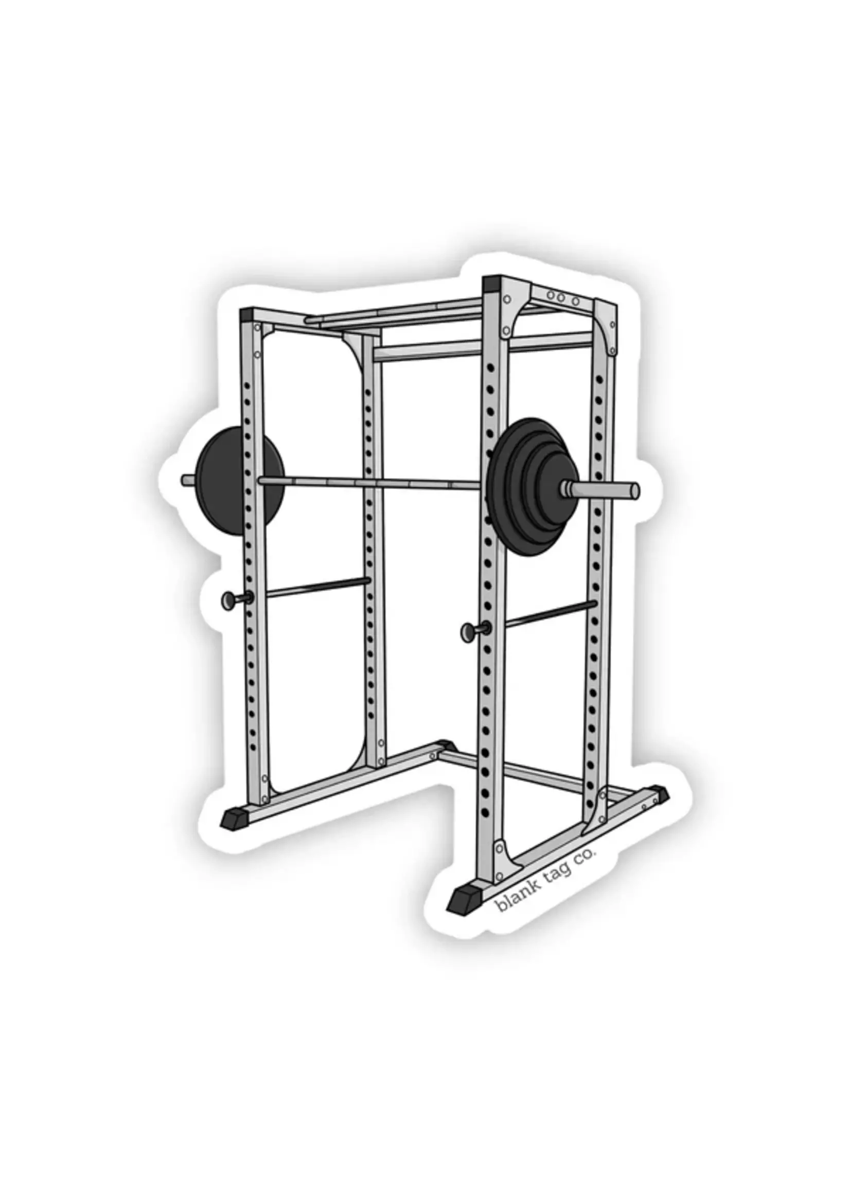 BLANK TAG CO. STICKER SQUAT RACK