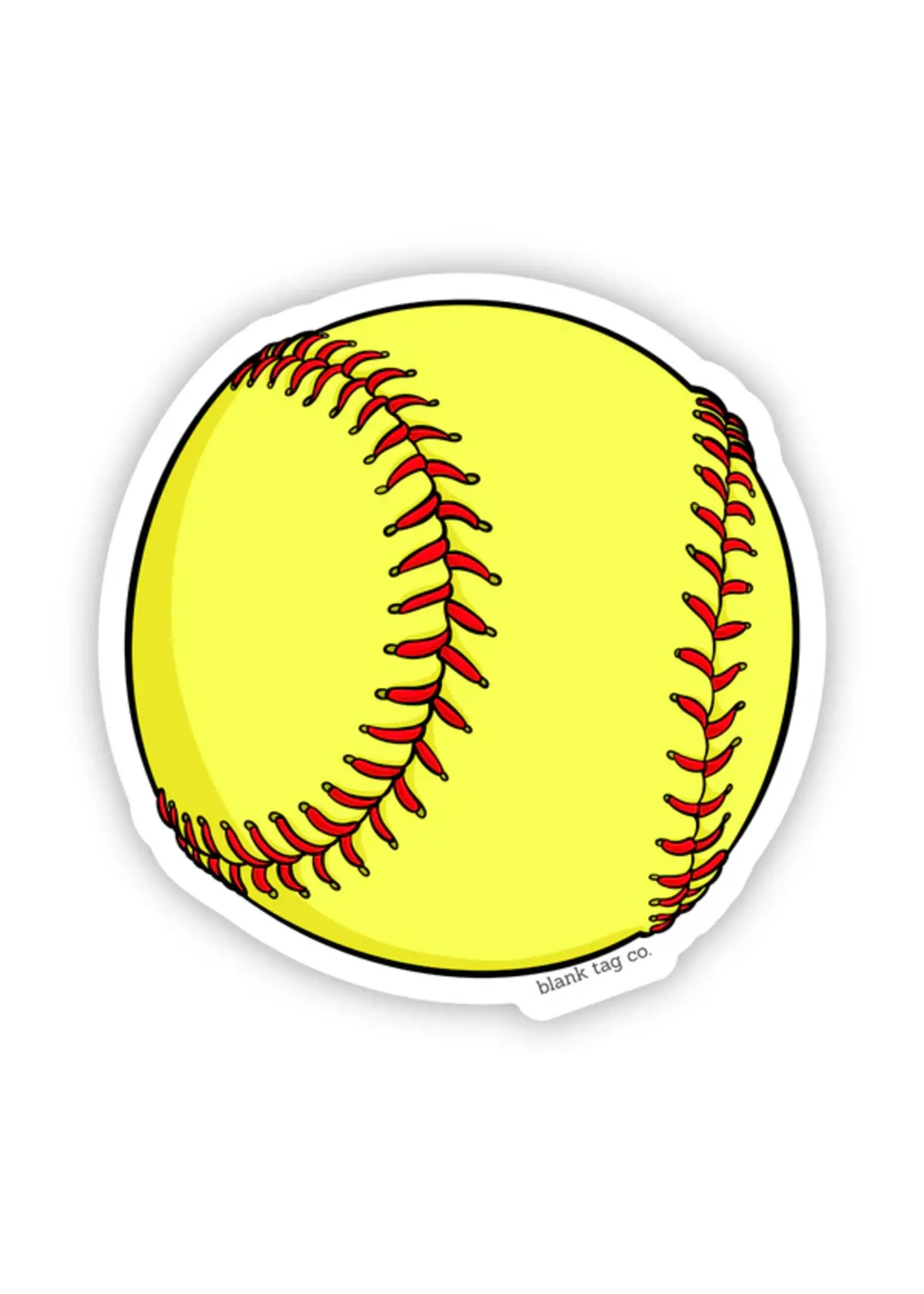BLANK TAG CO. STICKER SOFTBALL