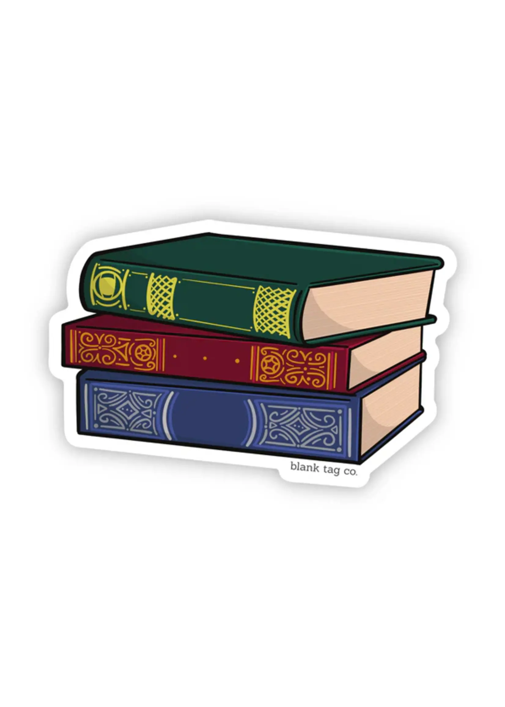 BLANK TAG CO. STICKER STACK OF BOOKS