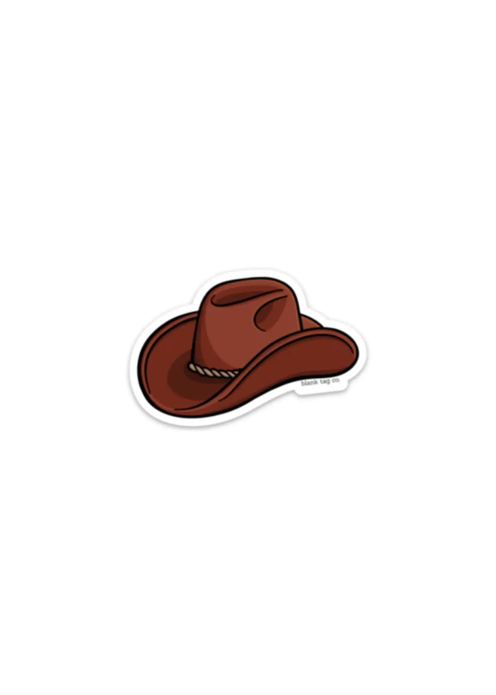 BLANK TAG CO. STICKER COWBOY HAT