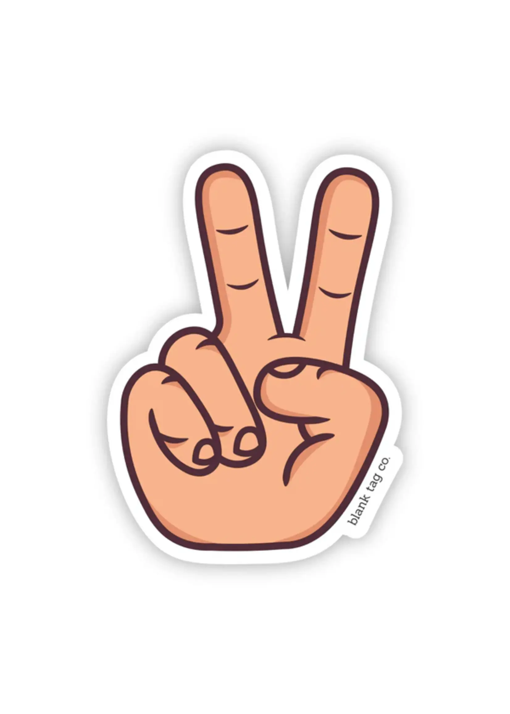 BLANK TAG CO. STICKER PEACE SIGN