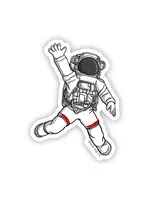 BLANK TAG CO. STICKER FLOATING ASTRONAUT