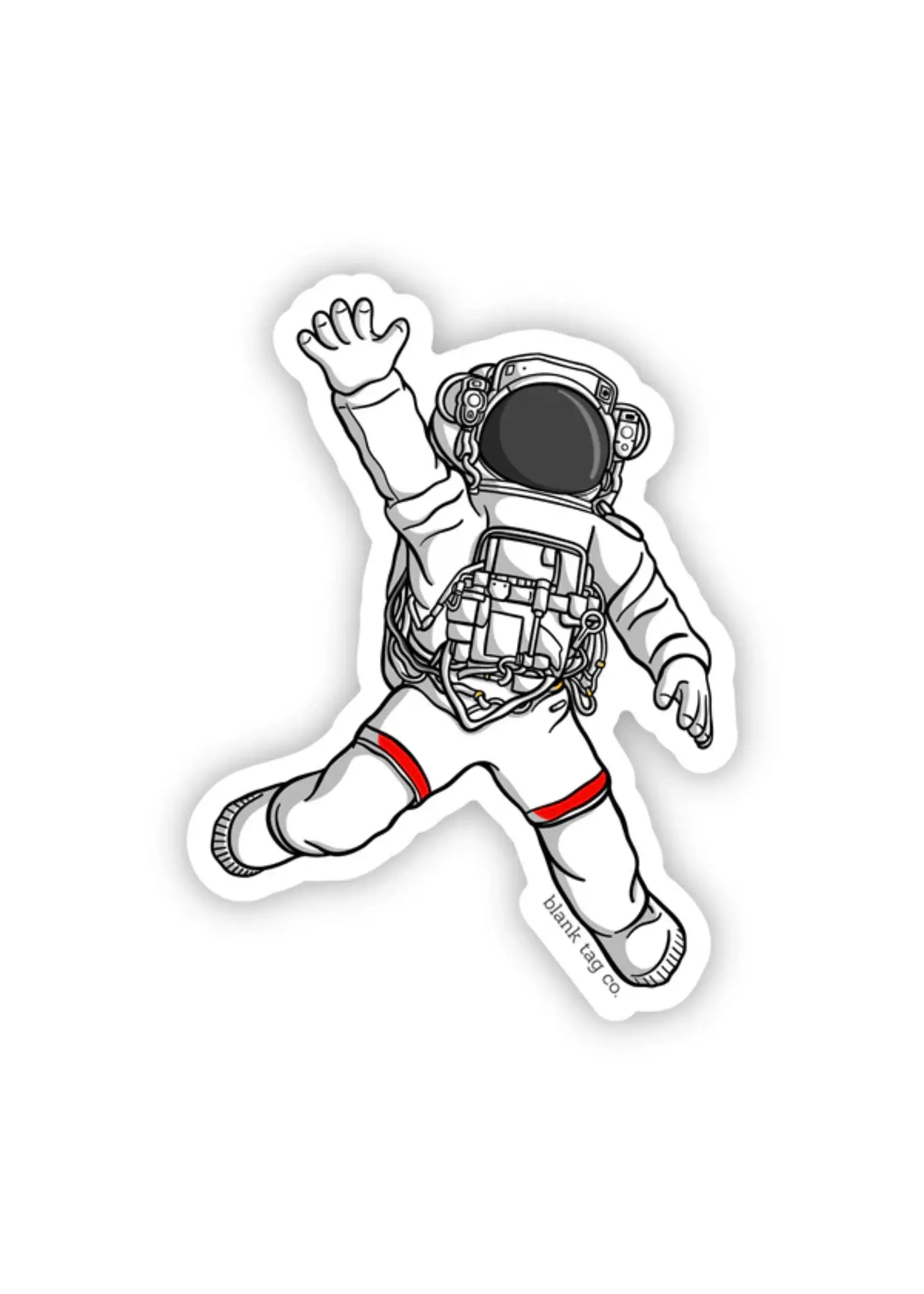BLANK TAG CO. STICKER FLOATING ASTRONAUT