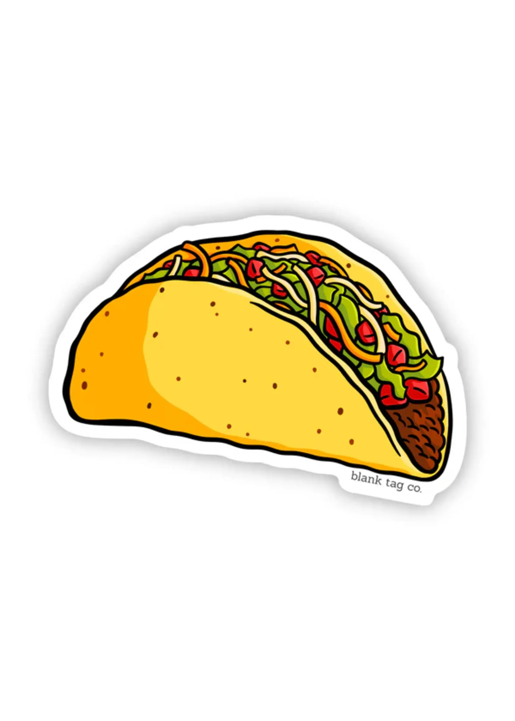 BLANK TAG CO. STICKER CRUNCHY TACO