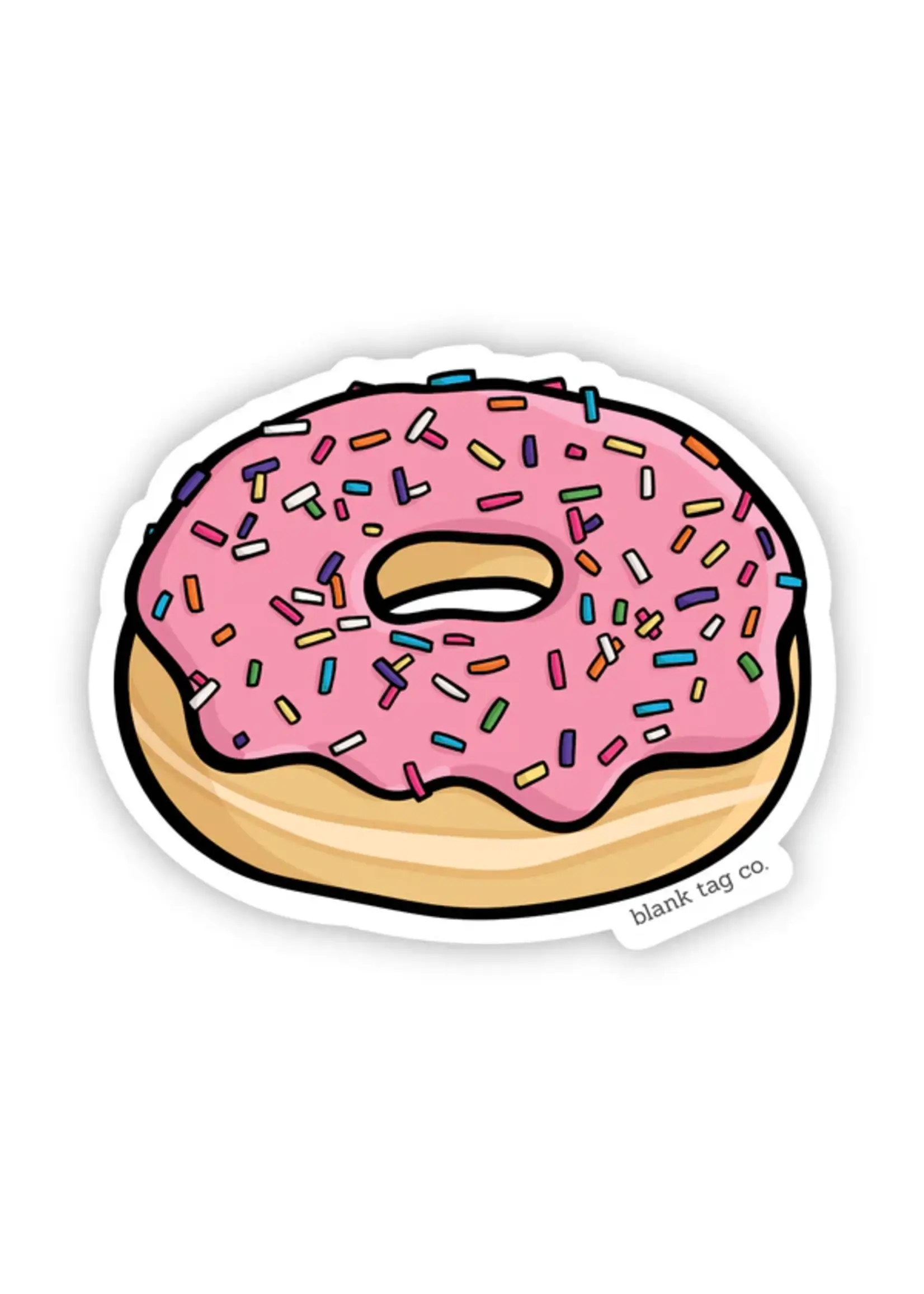 BLANK TAG CO. STICKER SPRINKLED DONUT