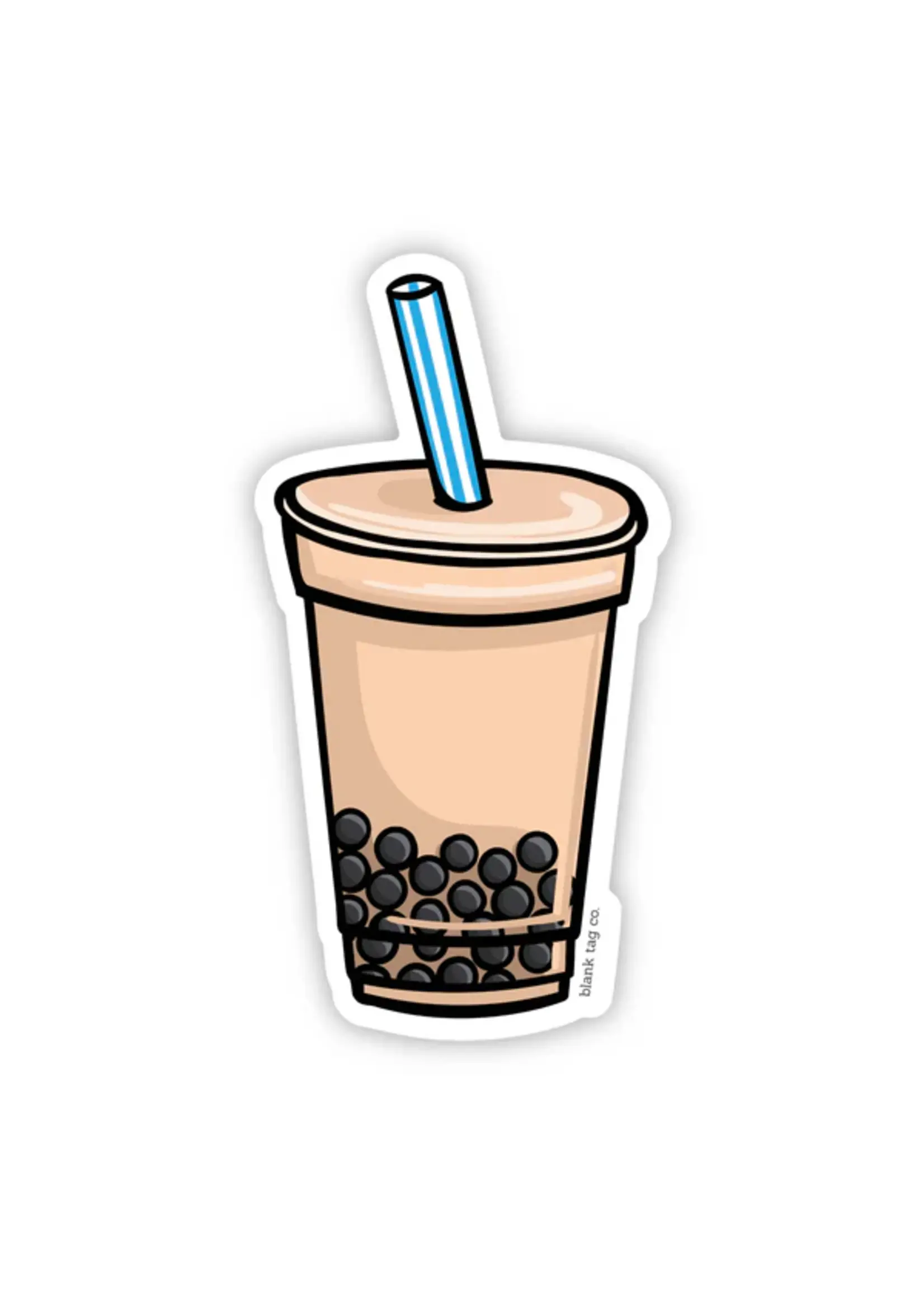 BLANK TAG CO. STICKER MILK TEA WITH BOBA